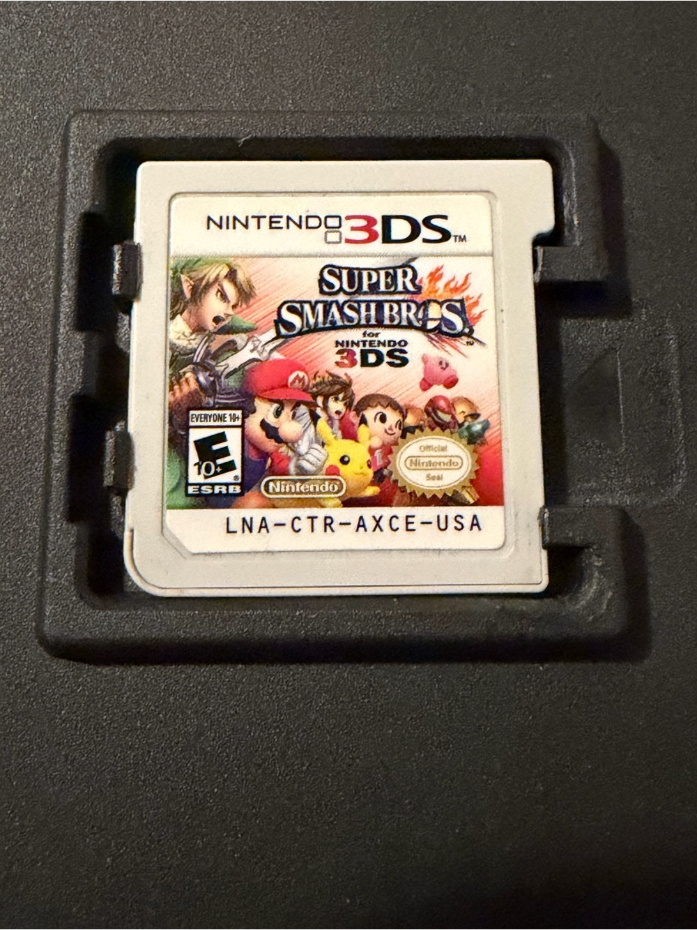 Nintendo 3DS Super Smash Bros. Game Card - White with Multi-Color Label